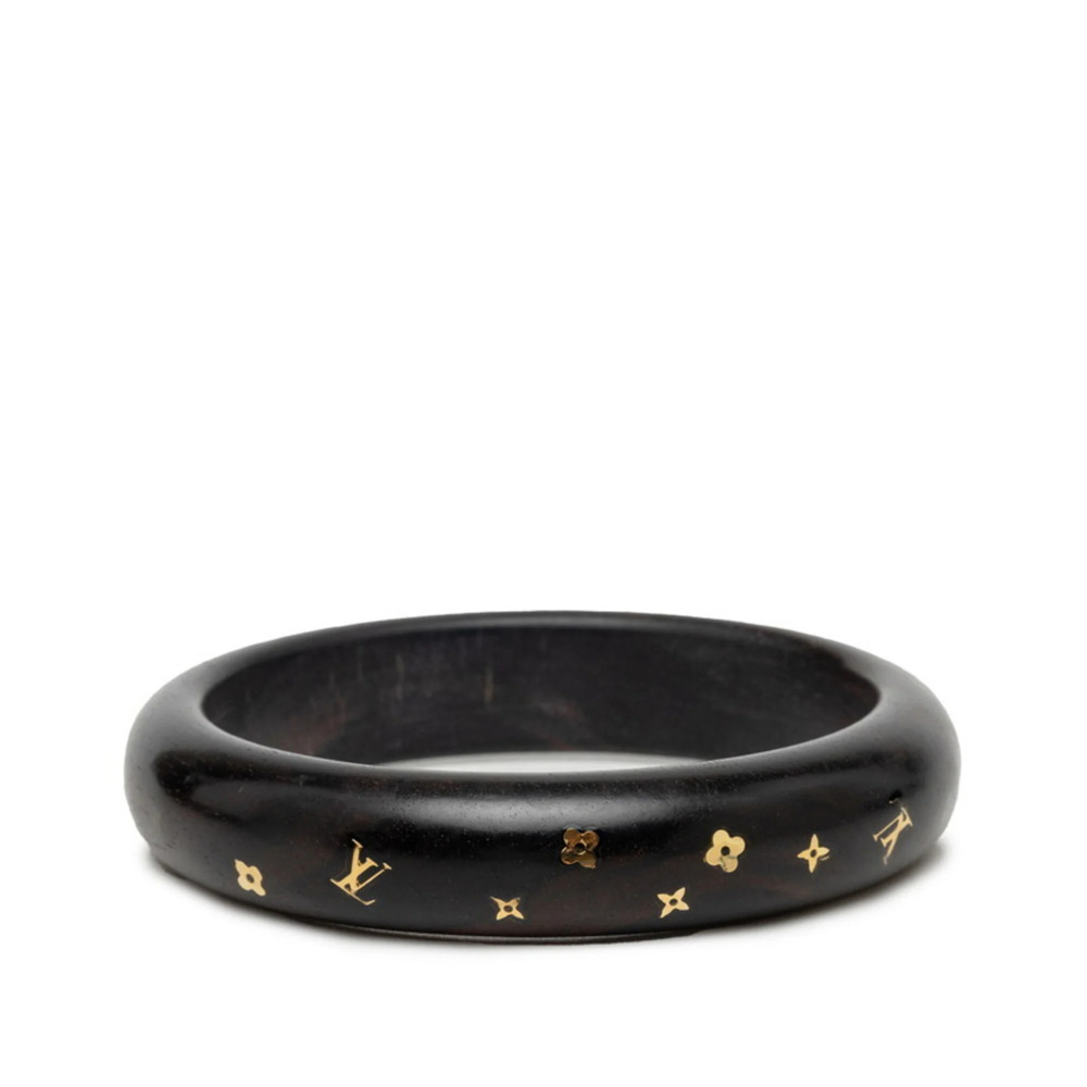 LOUIS VUITTON Brown Monogram Charm Bracelet